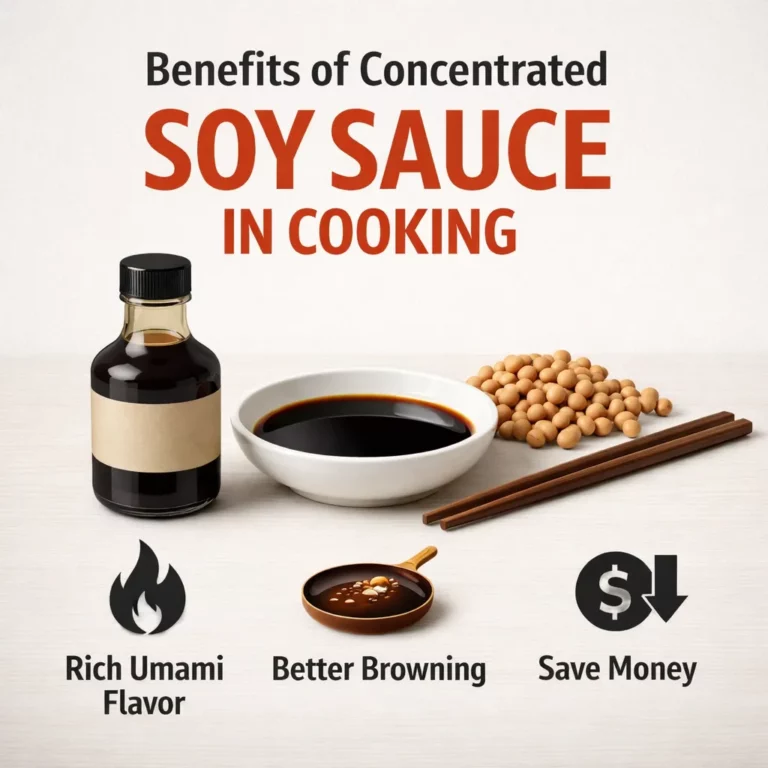 Benefits of Concentrated soy sauce in cooking