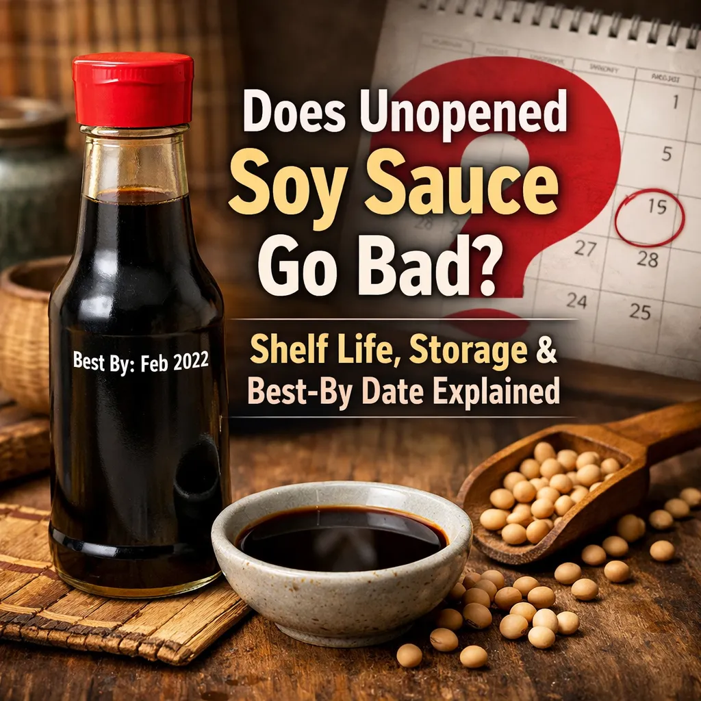 Does unopened soy sauce go bad