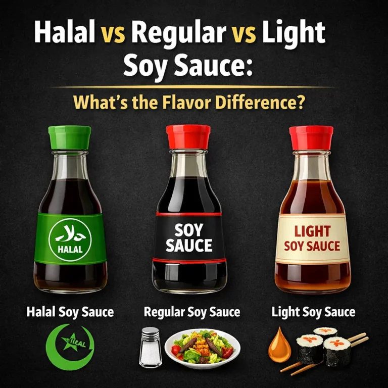 Halal vs Regular vs Light Soy Sauce