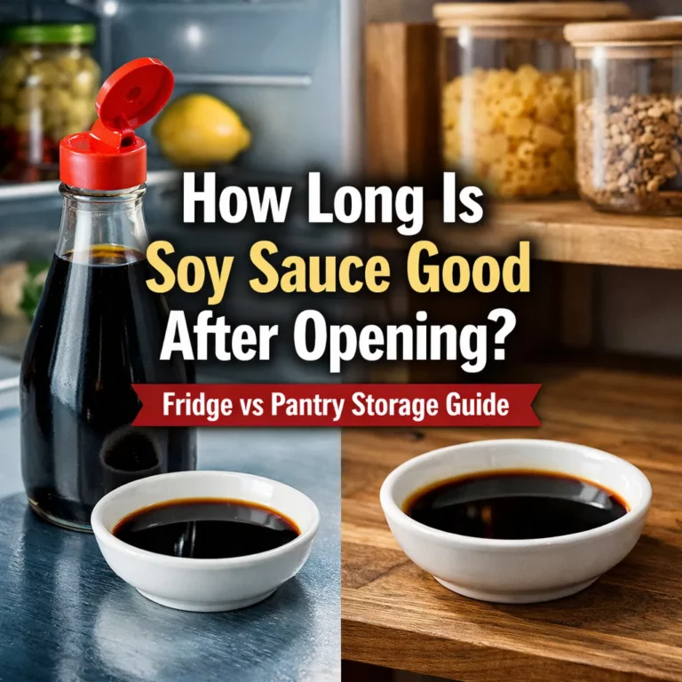 how long is soy sauce good after opening