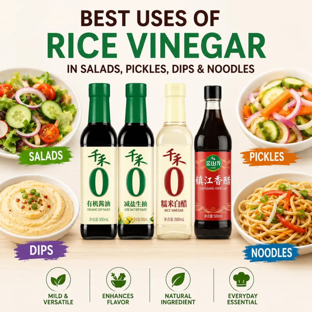 Best Uses of Rice Vinegar in Salads, Pickles, Dips, and Noodles