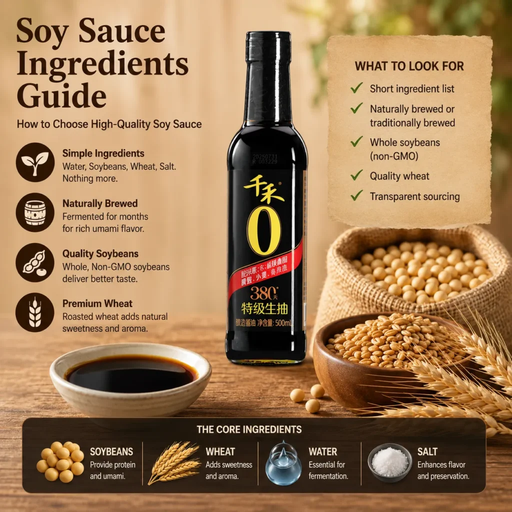 How Soybeans and Wheat Define High-Quality Soy Sauce