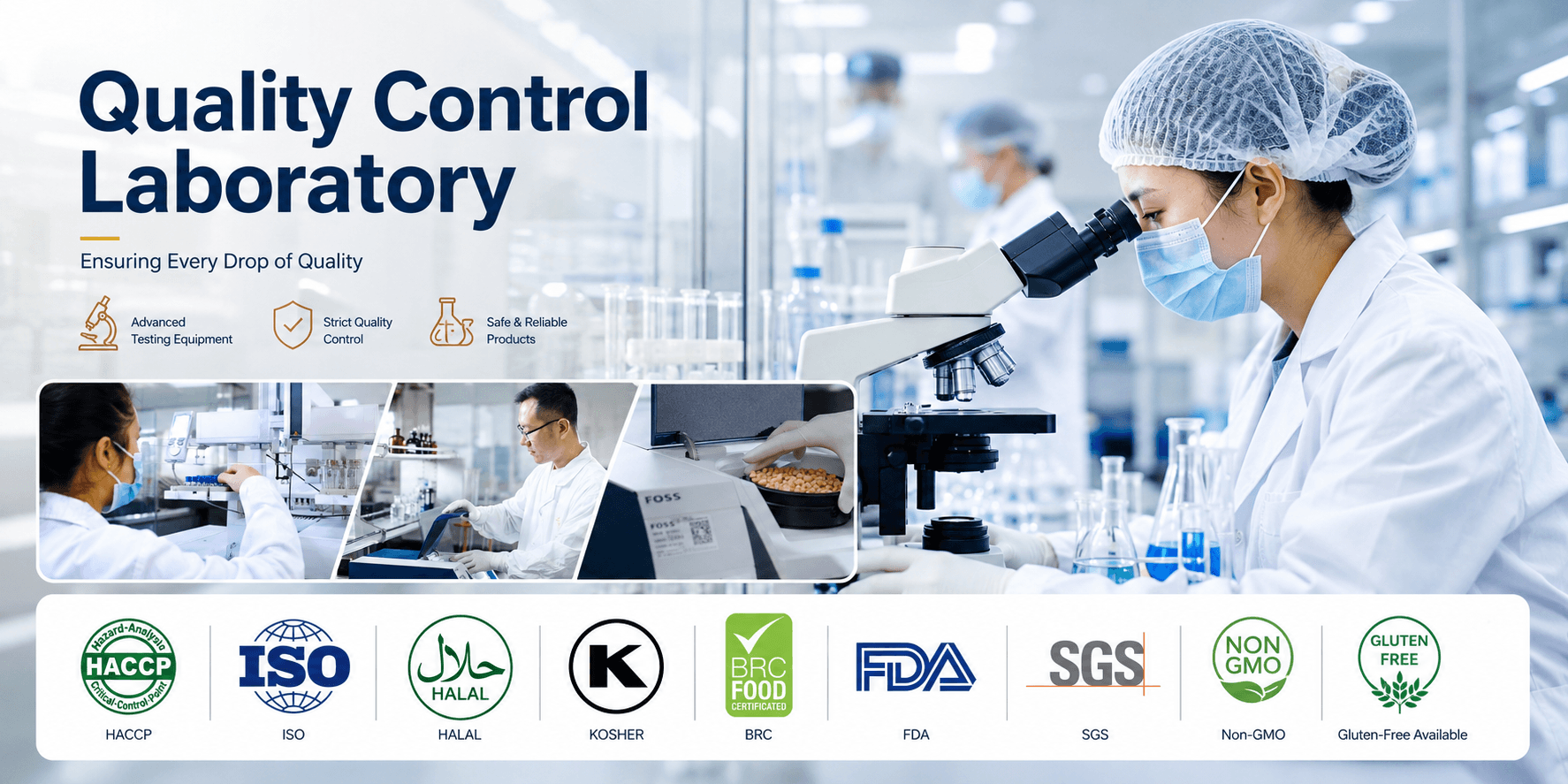 Qianhe certifications and quality control for soy sauce manufacturing