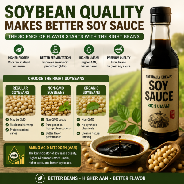 Soybean Quality Affects Soy Sauce Flavor, Umami & Fermentation