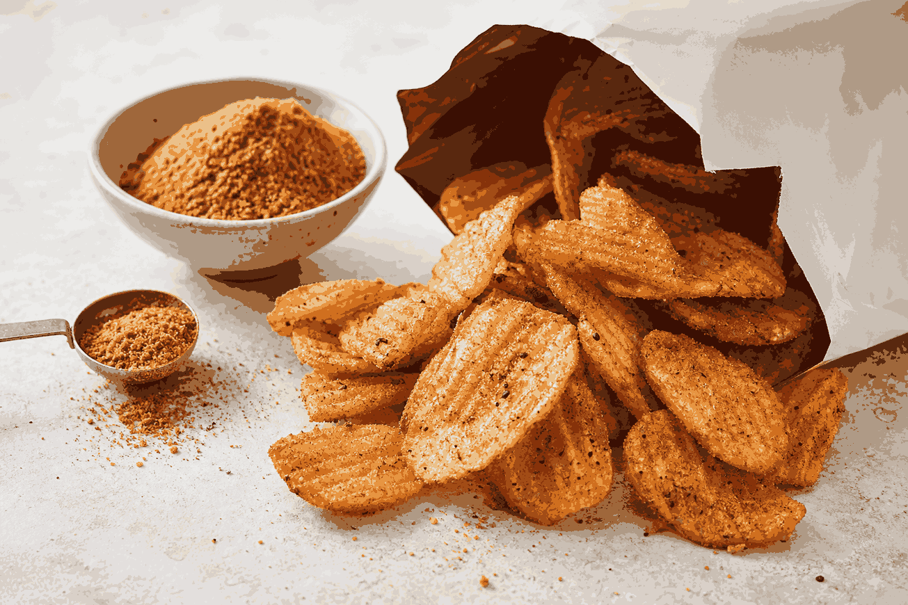 Snack seasoning with soy sauce base