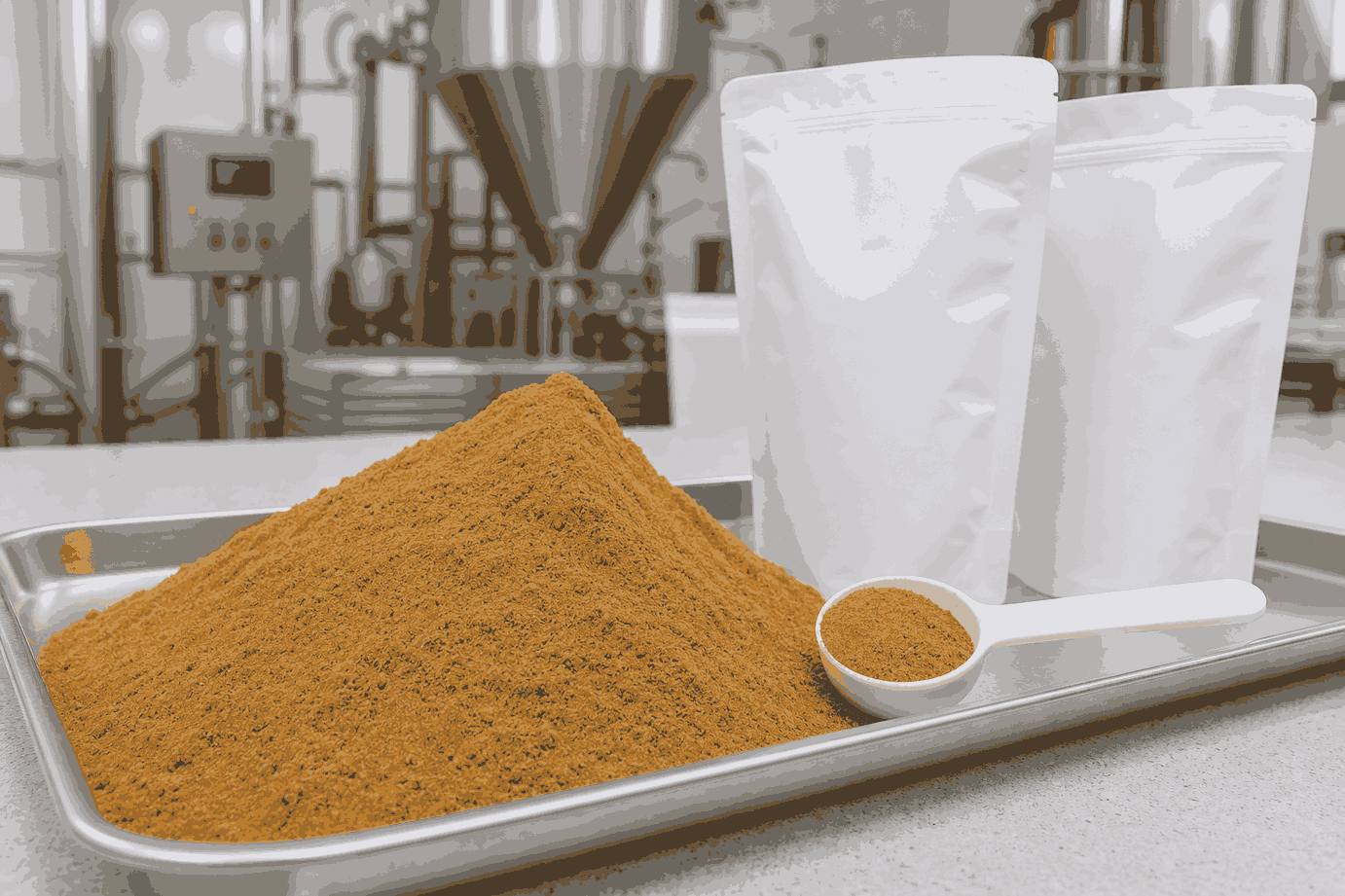 Soy sauce powder production