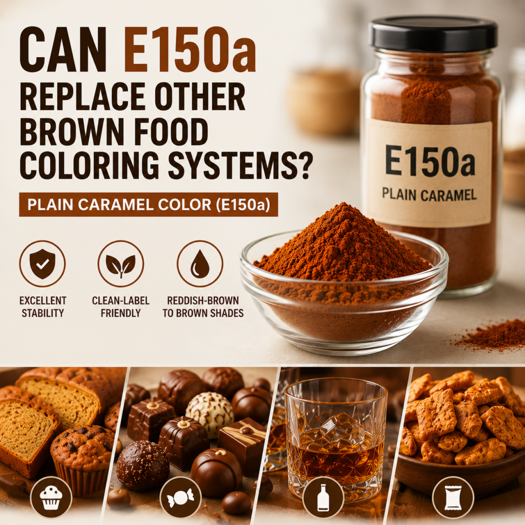 Can E150a Replace Other Brown Food Coloring Systems