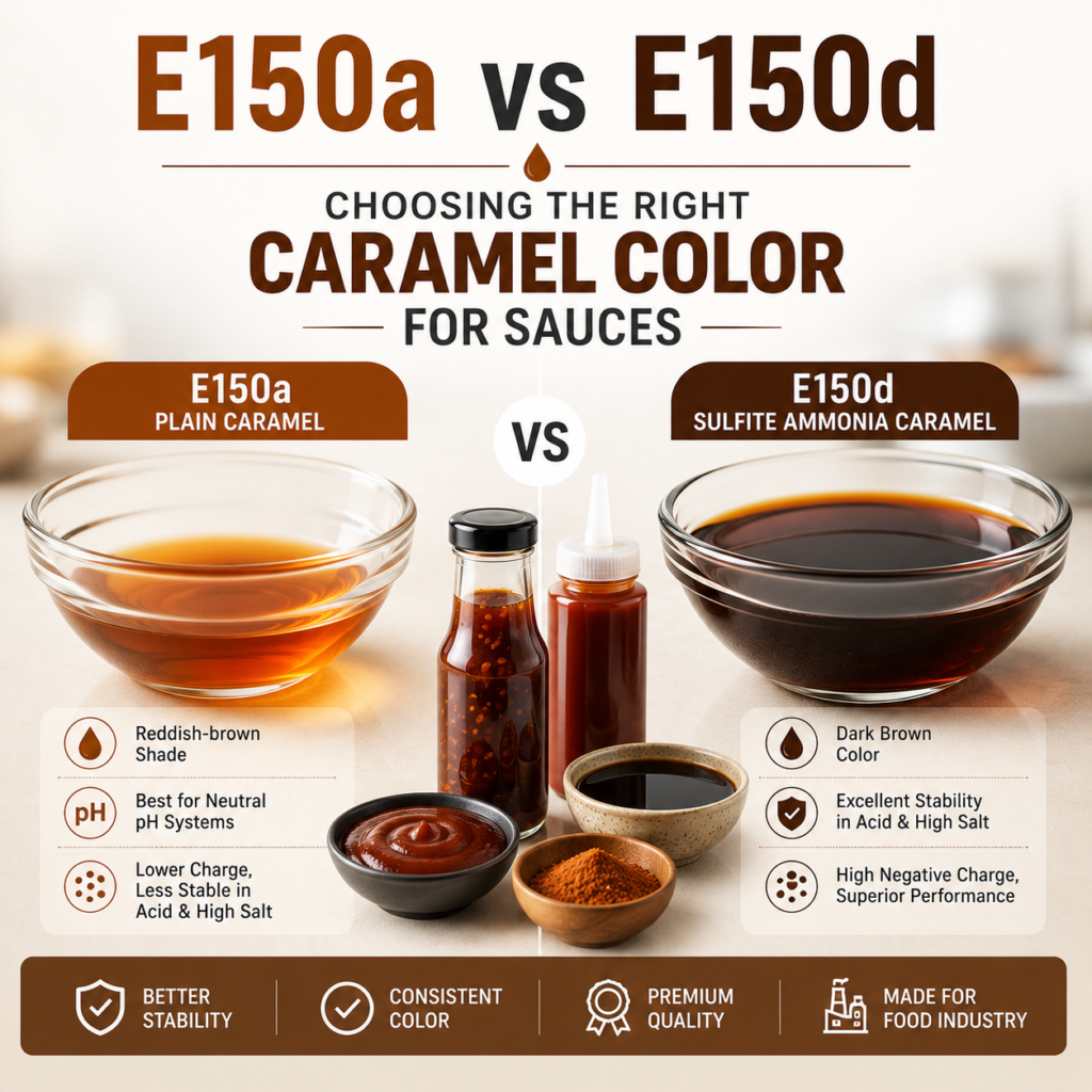 E150a vs E150d Choosing the Right Caramel Color for Sauces