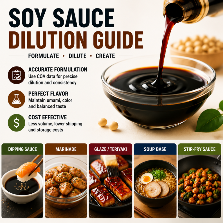 How to Dilute Soy Sauce Concentrate Properly
