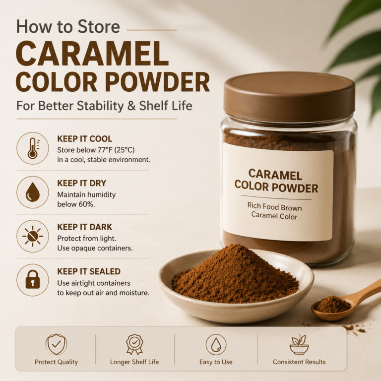 How to Store Caramel Color Powder