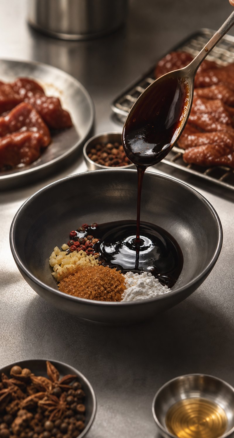 Soy sauce paste used in sauce and marinade formulation