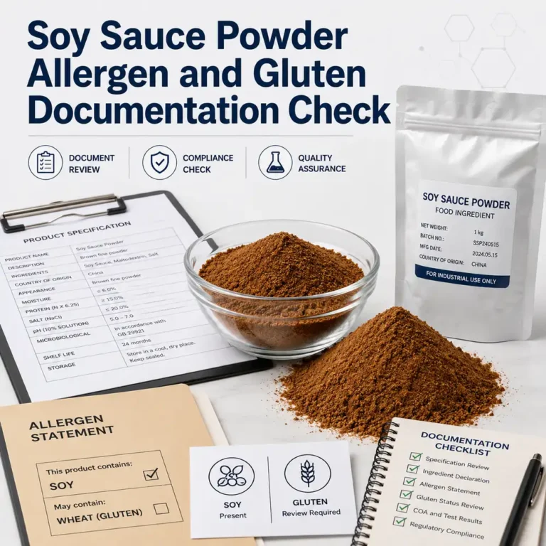 soy-sauce-powder-allergen-gluten-documentation-check