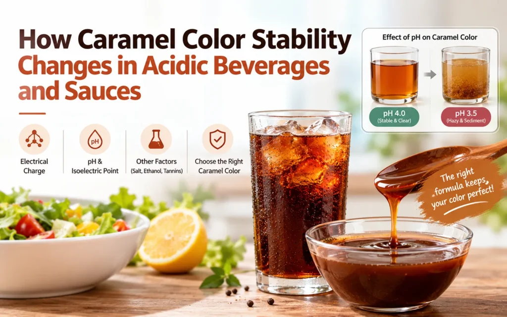 How Caramel Color Stability Changes in Acidic Beverages and Sauces